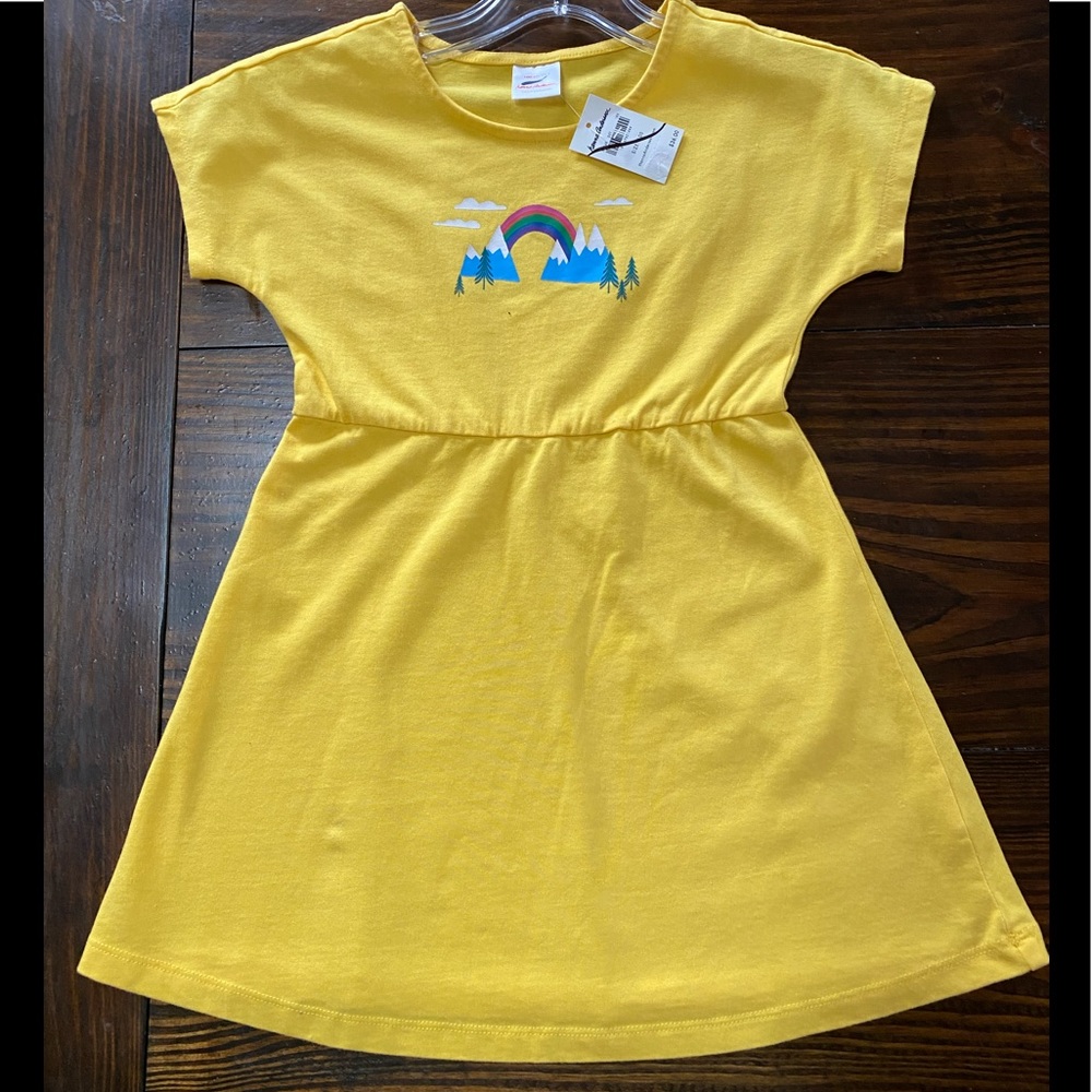 Hanna Andersson make believe dress in yellow